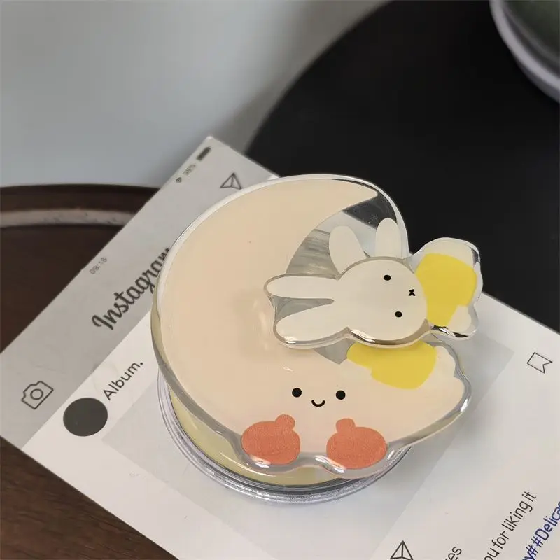 Miffy Kawaii Anime Cartoon Rabbit Cute Interesting Magnetic Attraction Mobile Phone Bracket for Magsafe Desktop Support Frame view 2