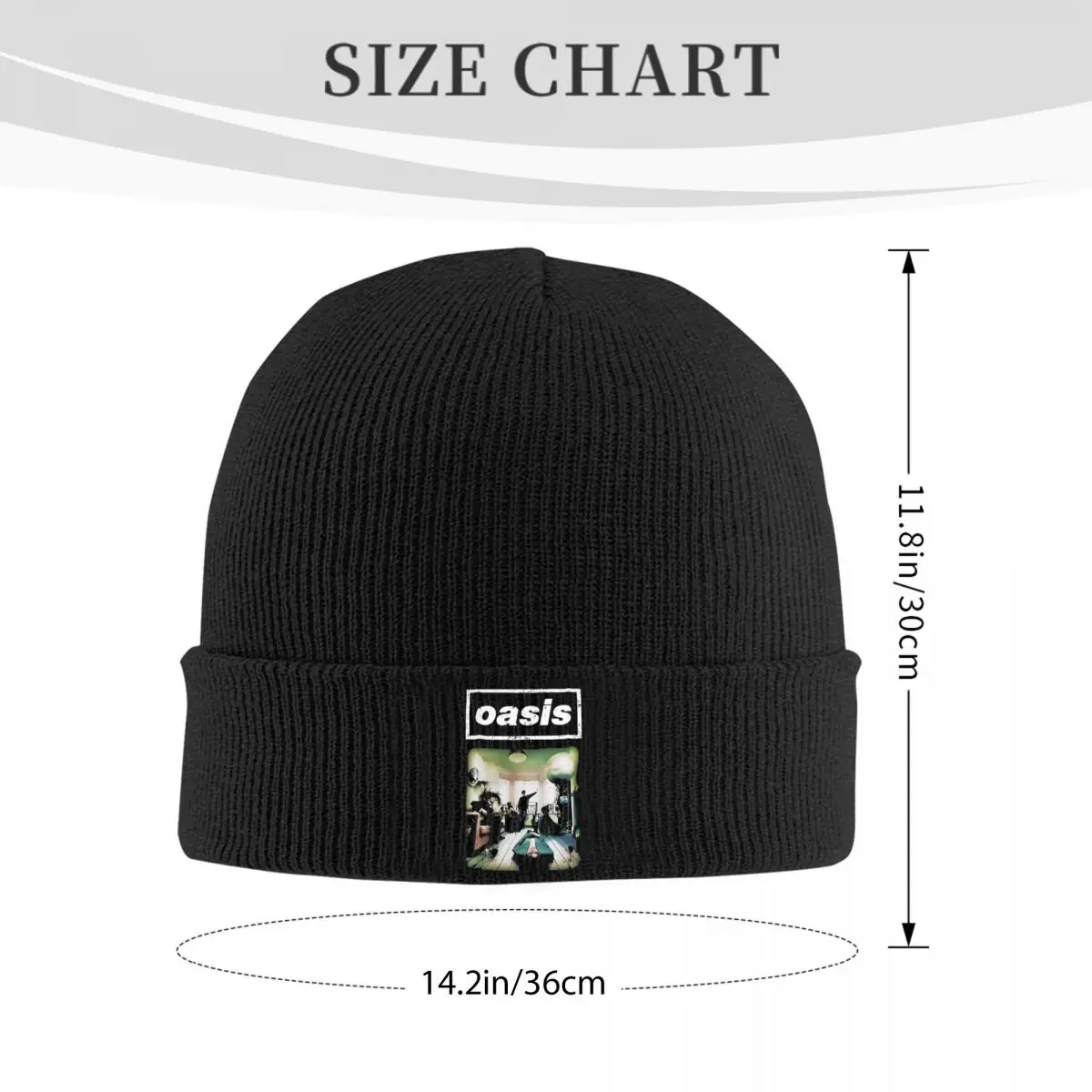 Oasised 90s Music Pop Rock Hats Autumn Winter Beanie Street Cap Men Women Skullcap