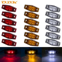 6 pz 12V 24V LED indicatore laterale esterno avvertimento fanale posteriore luce di svolta indicatore di direzione indicatori di freno rimorchio camion Caravan