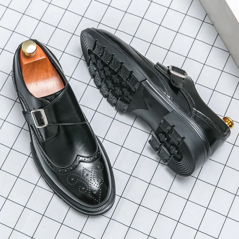 Männer Business Schuhe Innere Hohe Müßiggänger Männer Schuhe Casual Schuh Mann Fit Klassische Party Britischen männer Höhe-zunehmende schuhe