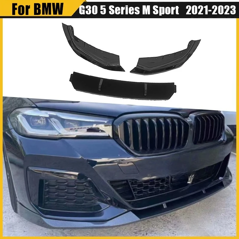 

Front Bumper Spoiler Lip For Bmw G30 5 Series 520i 530i M550i M Sport 2021 2022 2023 Body Kit Diffuser Splitter Tuning Guard