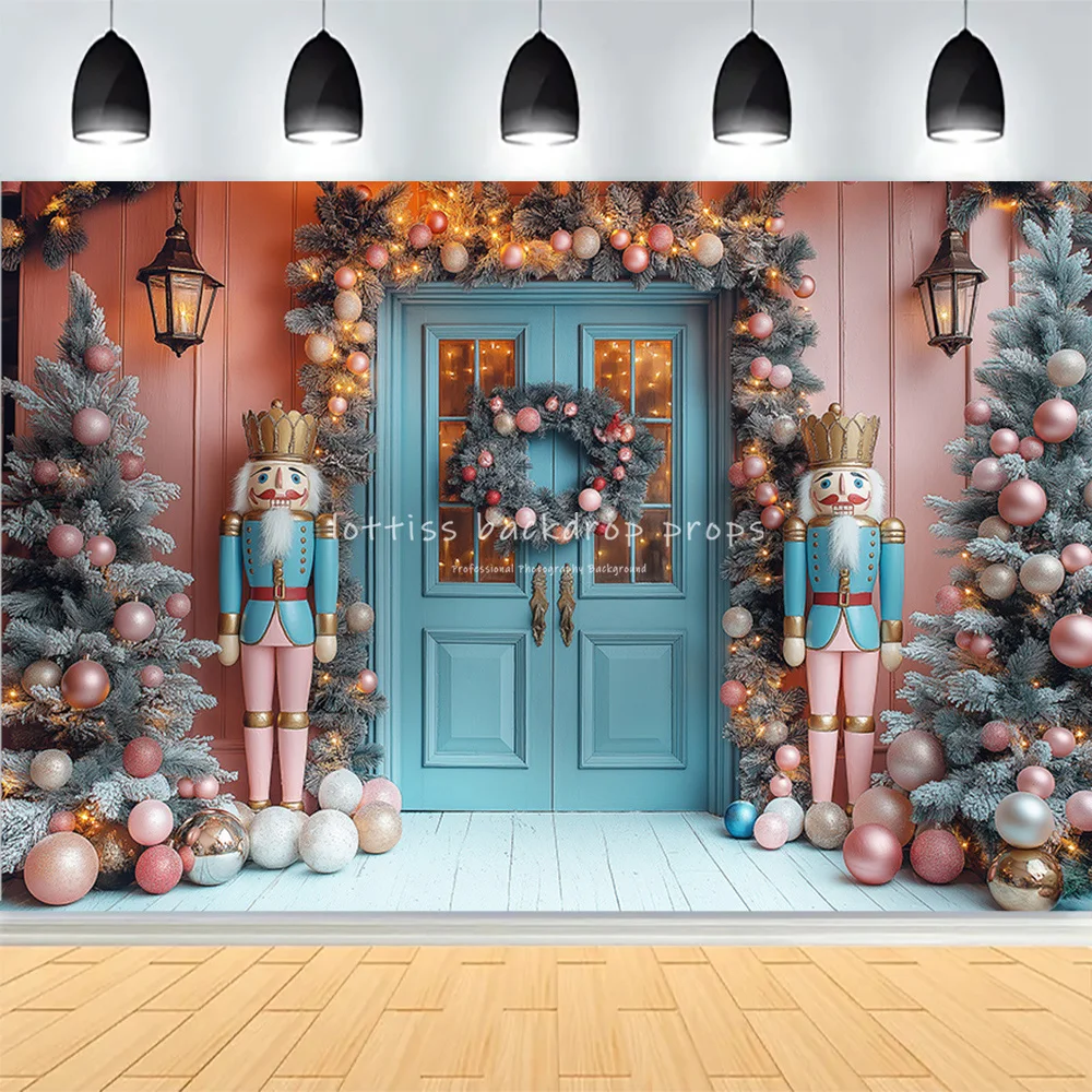 Winter Christmas Atmosphere Windows Photography Background Merry Christmas Glow Christmas Little Studio Backdrops AG-13