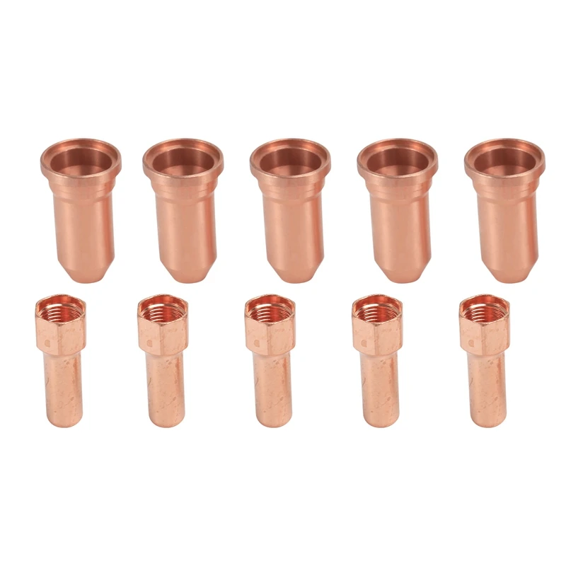 5Pcs 52556 Electrode And 5Pcs 51248 Nozzle Tip For PT-100 PT100 IPT-100 PTM-100 IPT100 PTM100 Plasma Cutting Torch