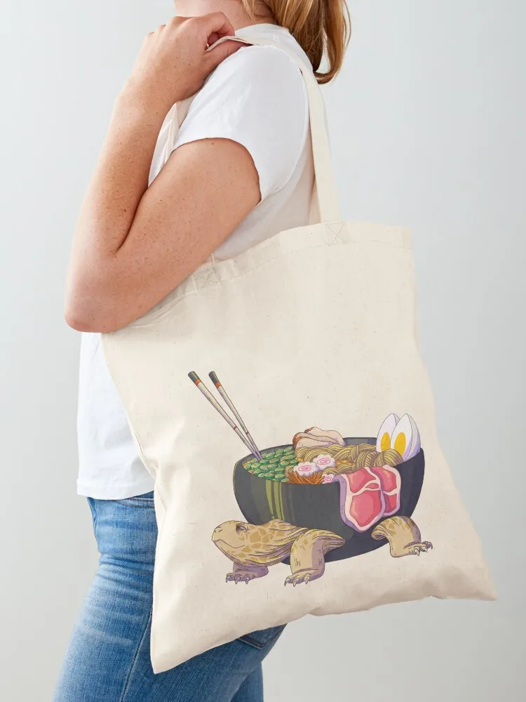 Ramen Tortoise Tote Bag cute tote bag Women's handbag Canvas Tote Bag