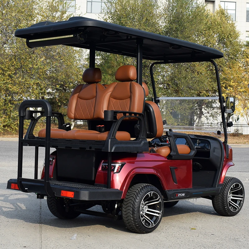 4 Seater Lithium Battery Electric Golf Cart 2+2 Configuration Utility Vehicle for Resort Hotel Community Transport