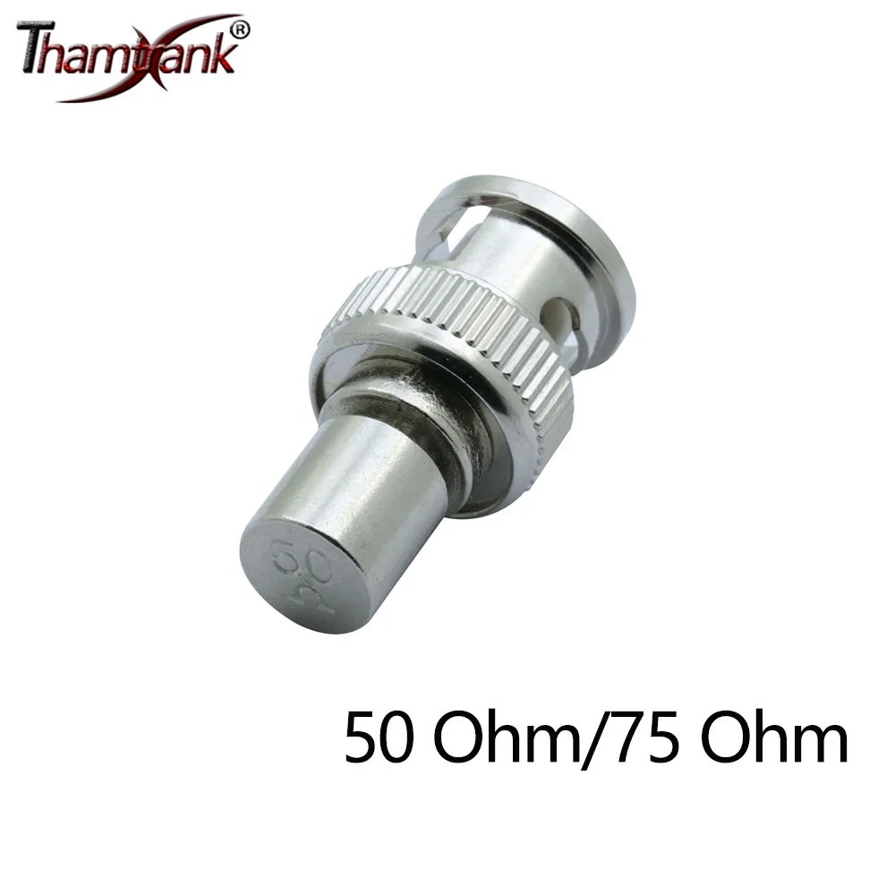 1pc Q9 BNC Loads Male Plug Coaxial Connector Brass Resistor Terminator Dummy BNC Load Impedance 50 Ohm&75 Ohm RF Coaxial Adapter