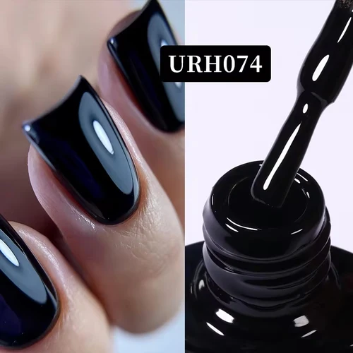 Ur Sugar-Esmalte De Uñas En Gel Con Purpurina, Color Negro,