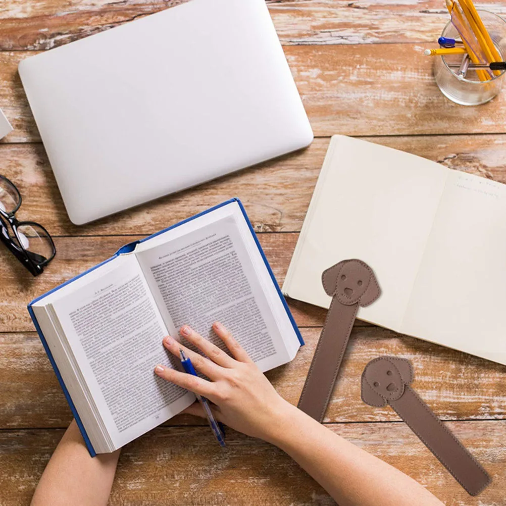 

Pu Dog Bookmark Animal Page Marker For Book Lovers Smooth Reader Gift Decorative Kids Women Men