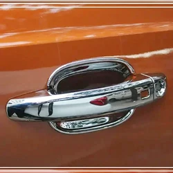 For Audi Q5 2009-2016 ABS Chrome Side Door Handle Cover Trims & Door Bowl Cover Car Styling 2010 2011 2012 2013 2014 2015