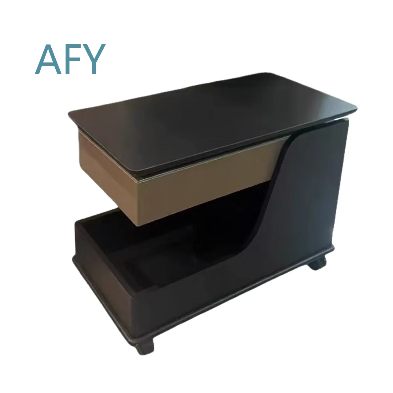 Slate Storage Cabinet for Small Space Drawstring Dust-Proof Cosmetic Organizer Finishing Cabinet Rock Slab Mobile Coffee