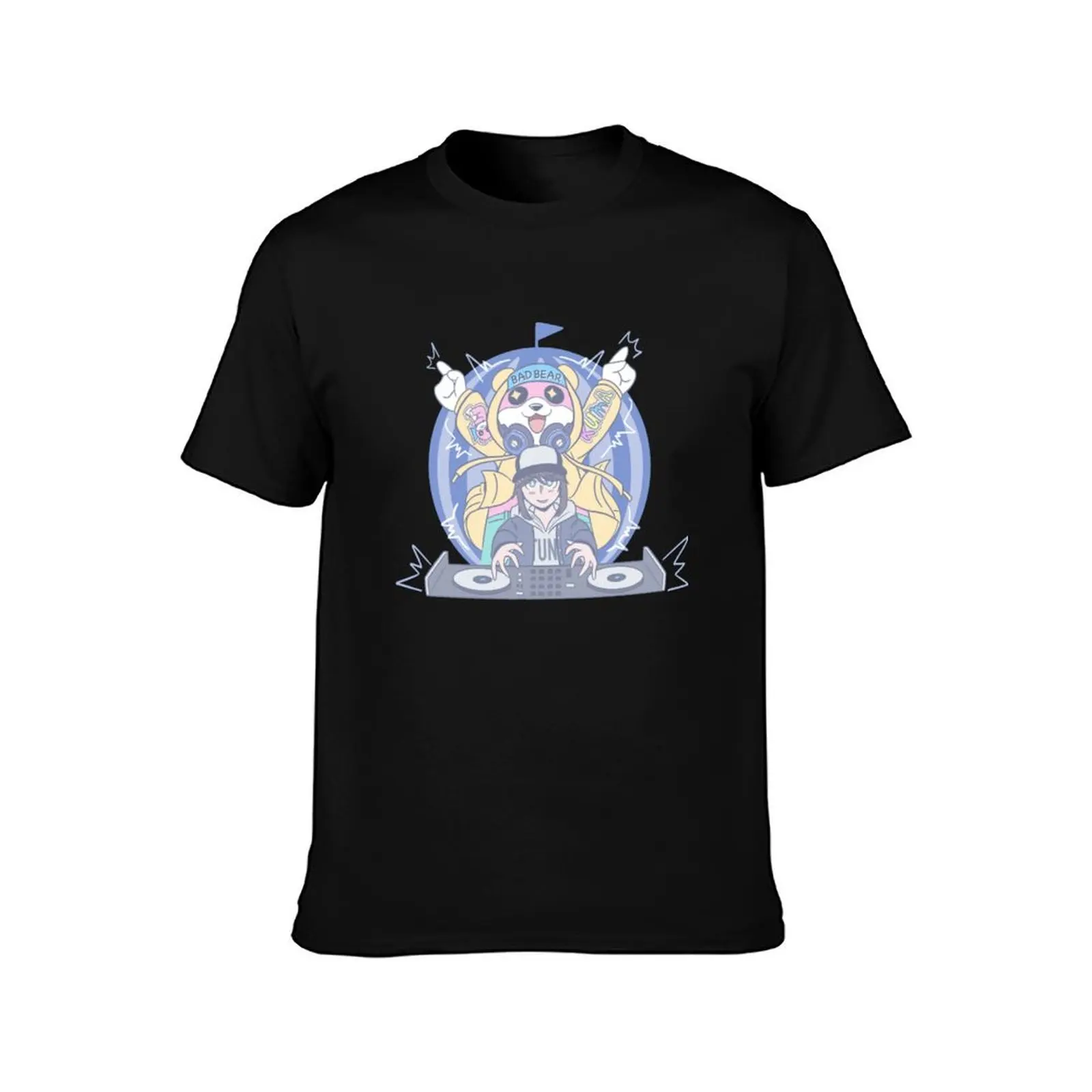 DJs' Spirit (Misaki and Michelle) T-Shirt Summer Print Short Sleeve Tee T-Shirt