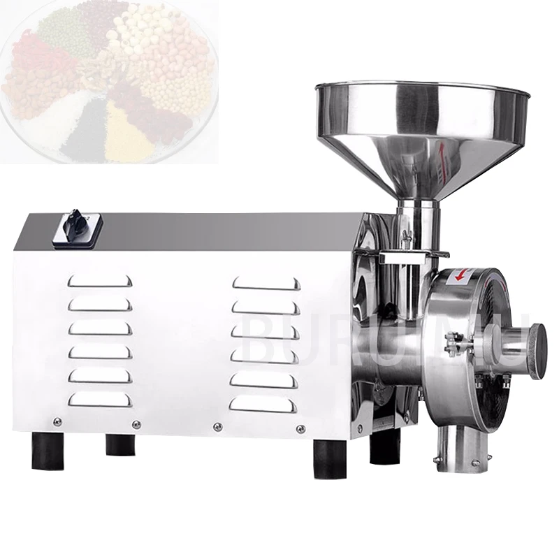 

Electric Grain Mill Grinder 3000W Powerful Oster Soybean Blender Cereal Crusher Food Processing Machine Commercial