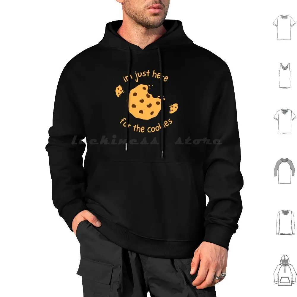 I’m Just Here For The Cookies , Funny Halloween Chocolate Hoodie cotton Long Sleeve Christmas Xmas Funny Christmas Funny