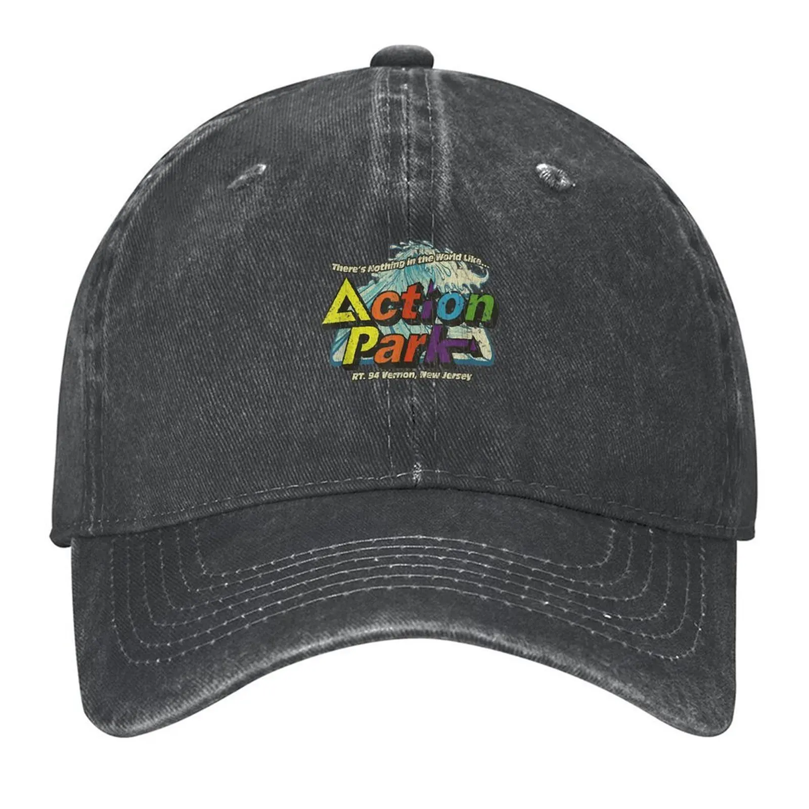 

Funny Action Park New Jersey 1978 Vintage Baseball Cap Horse Hat Golf Cap derby hat Snap Back Hat Women Caps Men's