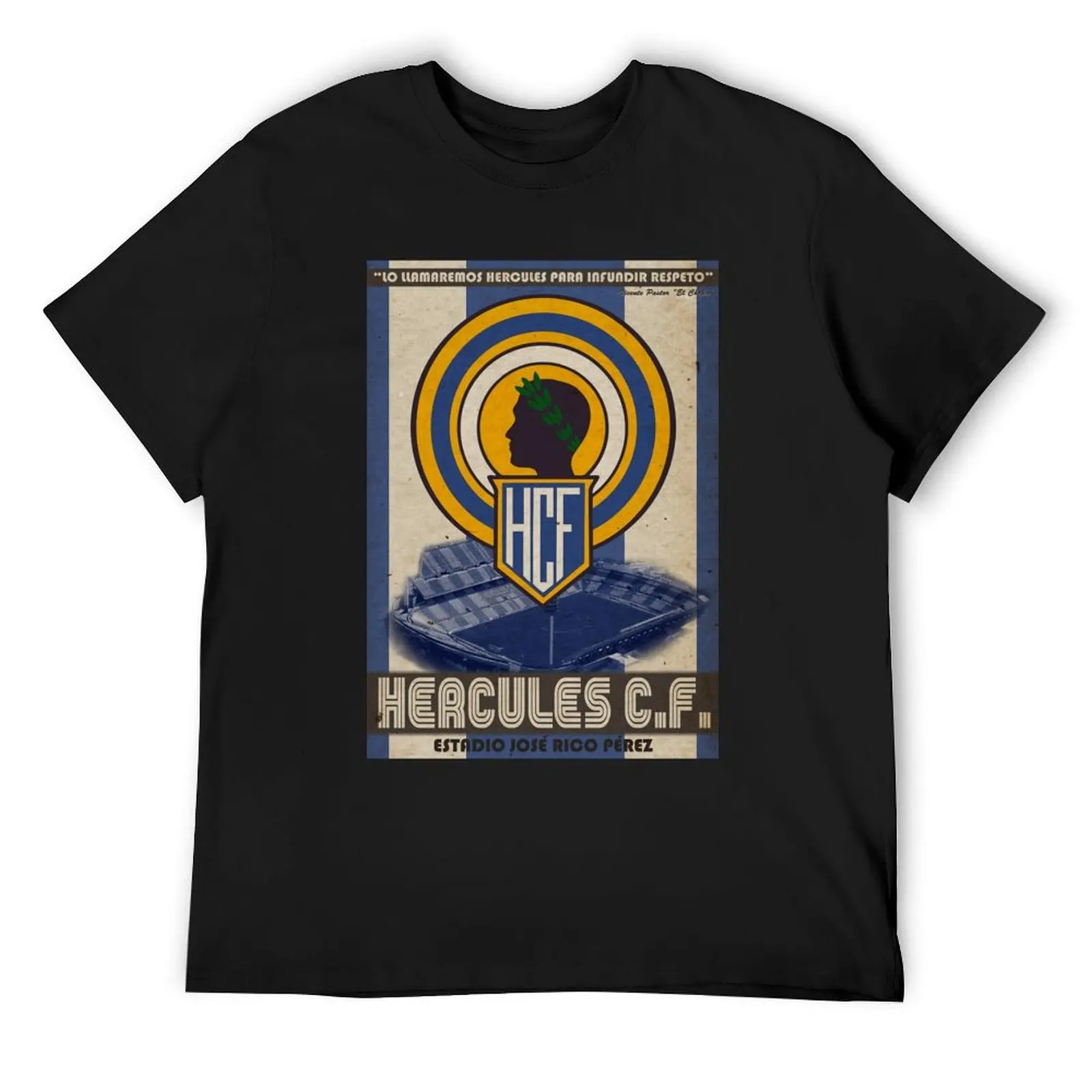 

Hercules C.F. de Alicante Poster T-Shirt cotton graphic tees boys animal print blacks luxury t-shirt tee shirts for men