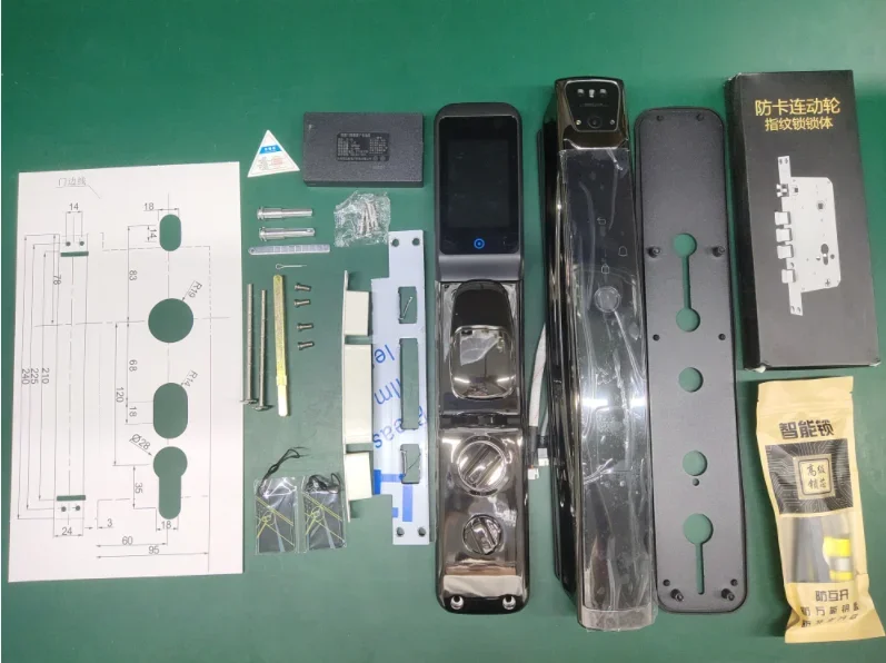 SZMYQ Tuya Smart Home App Control Door Lock with Camera WiFi 3D Full-Automatic Face Recognition & Video Intercom Smart Lock