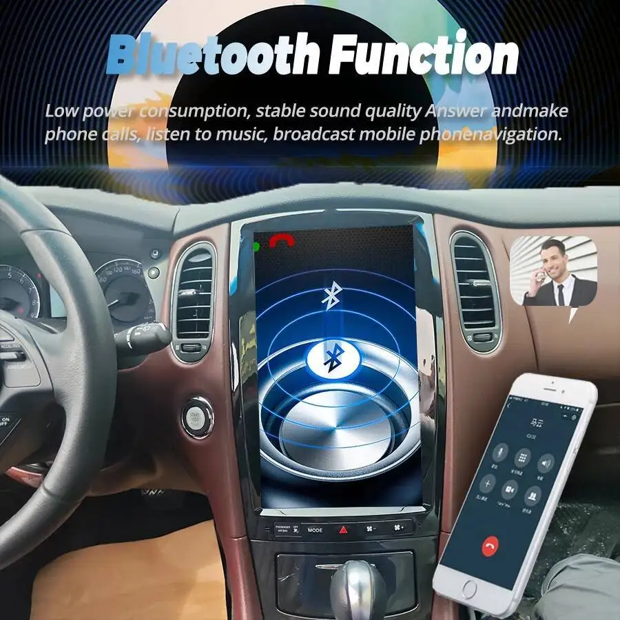 Android Multimedia Navigazione Auto Radio Stereo 13.8 pollici Per Infiniti QX50 EX35 EX25 2013-2022 Lettore Video GPS Carplay WiFi 4G