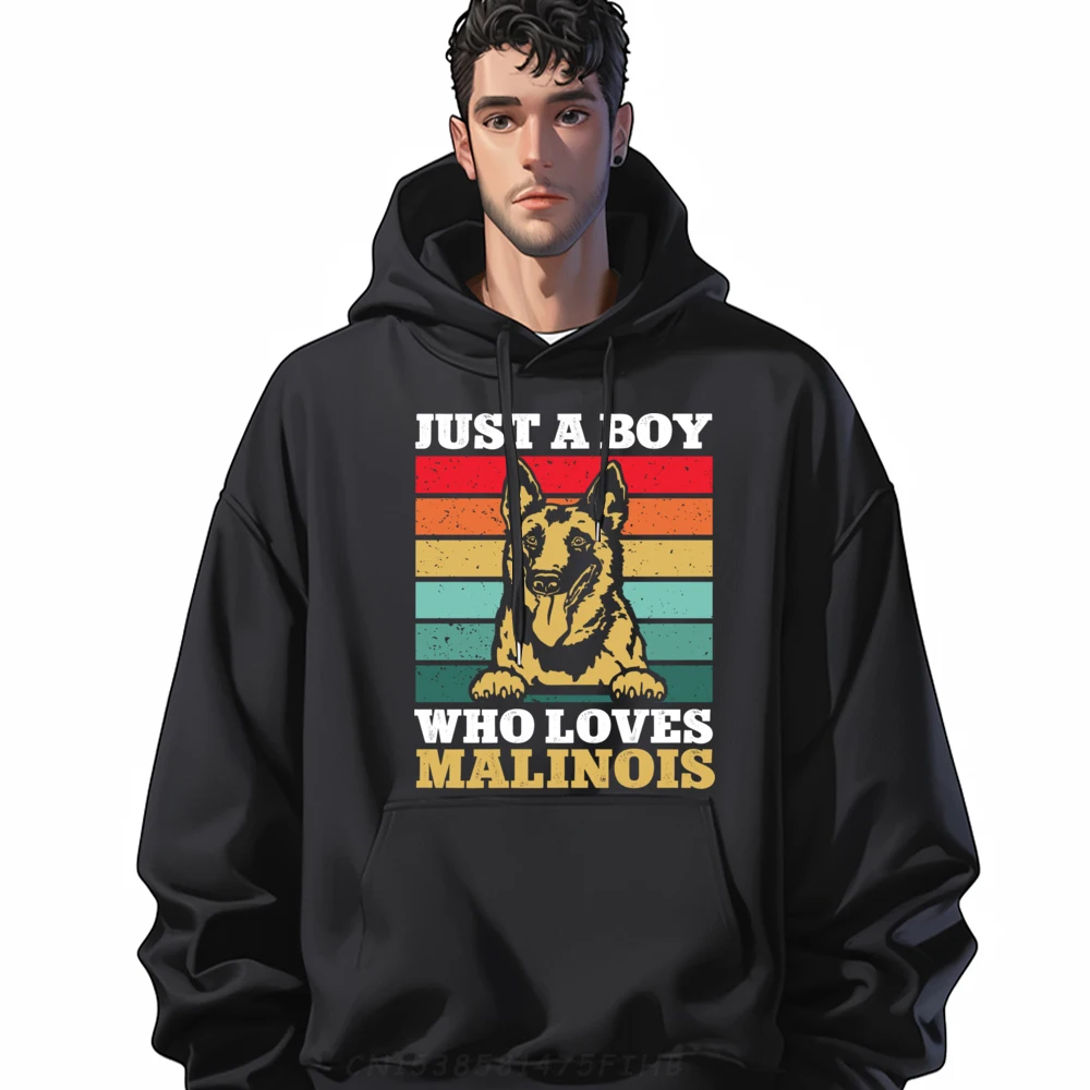 

Casual Sweatshrt Graphic Crewneck Belgian Malinois Retro Vintage Belgian Mens Hoodies Slogan Long Sleeve Hoodies