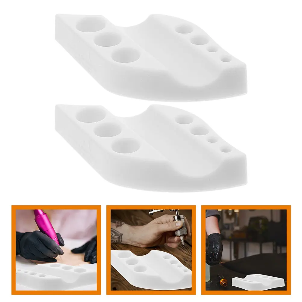 

2Pcs Silicone Tattoo Ink Cup Holder Pigment Cup Rack Eyebrow Ink Organizer Tattoo Accessories Pen Rest Tool Stand