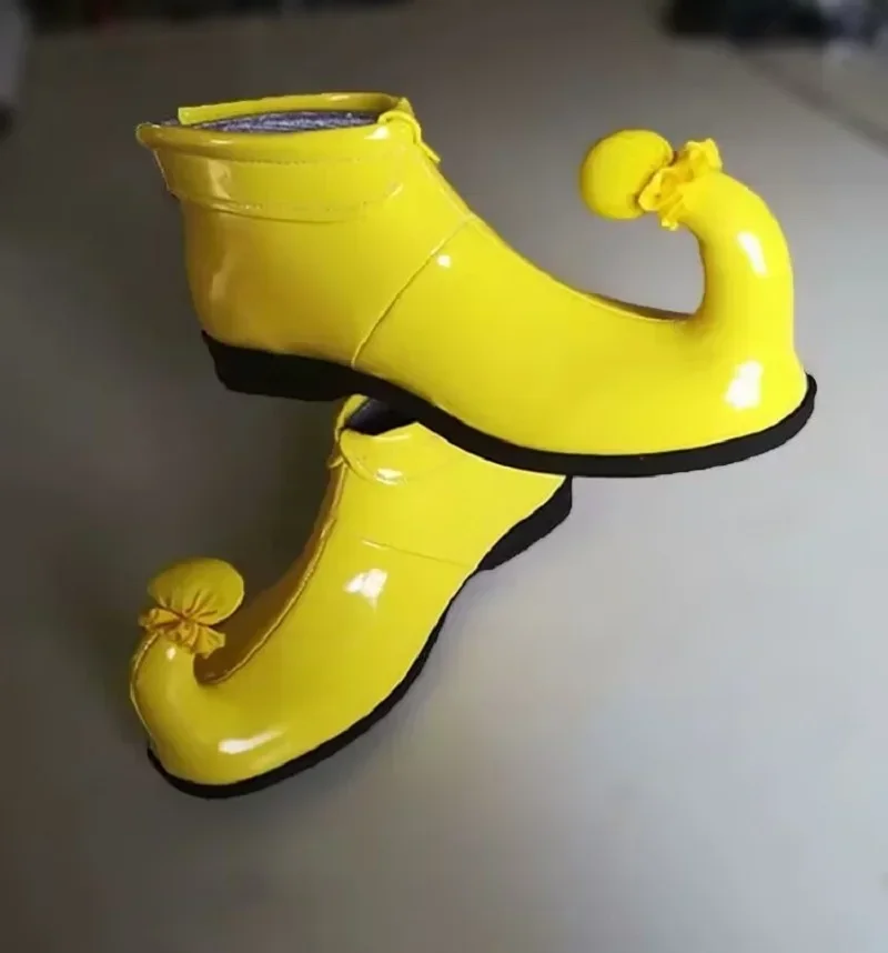 Funny Cosplay Anime PU Clown Red /Yellow Shoes Party Stage Props