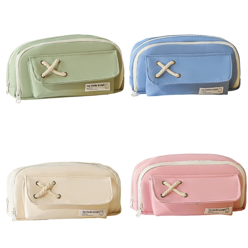 Pencil Large Capacity Pencil Case Canvas Pencil Bag Makeup Bag Girl Stationery Bag Makeup Bag Cosmetic Bag