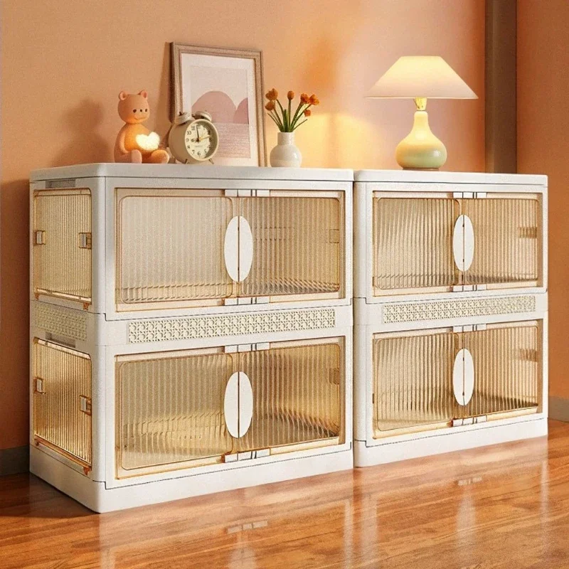

New model Clothes storage box, finishing box, large capacity, oversized flip cover, foldable quilt, storage cabinet. premium