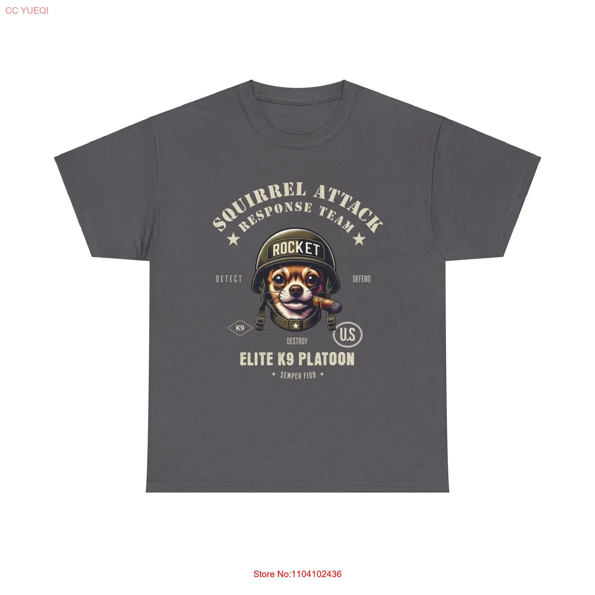 Squirrel Attack Response Team T Shirt Chihuahua Mom Dad Dog Lovers long or short sleeves