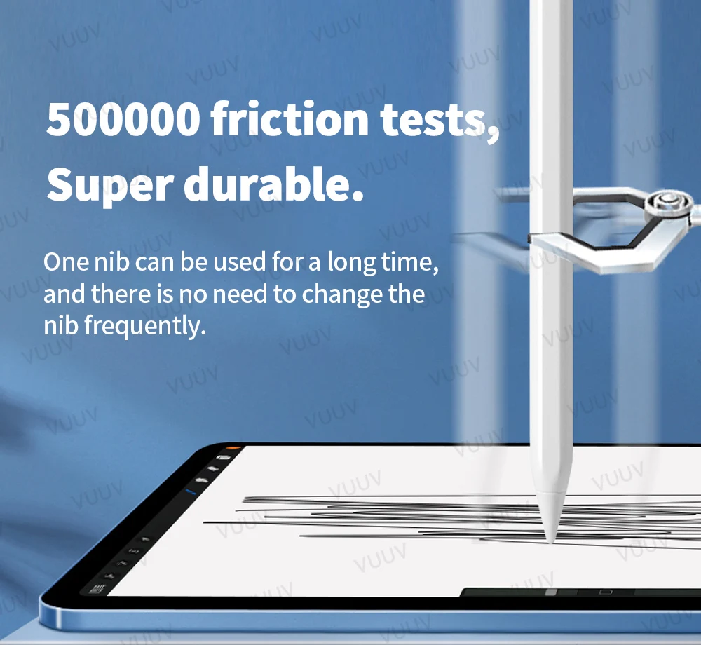 Bleistiftspitze für Apple Bleistiftspitze 3/6 Stück Doppelschicht 2B HB Dünne, weiche, harte Ersatzspitze für Apple Pencil 1. und 2. Generation – Detail 9