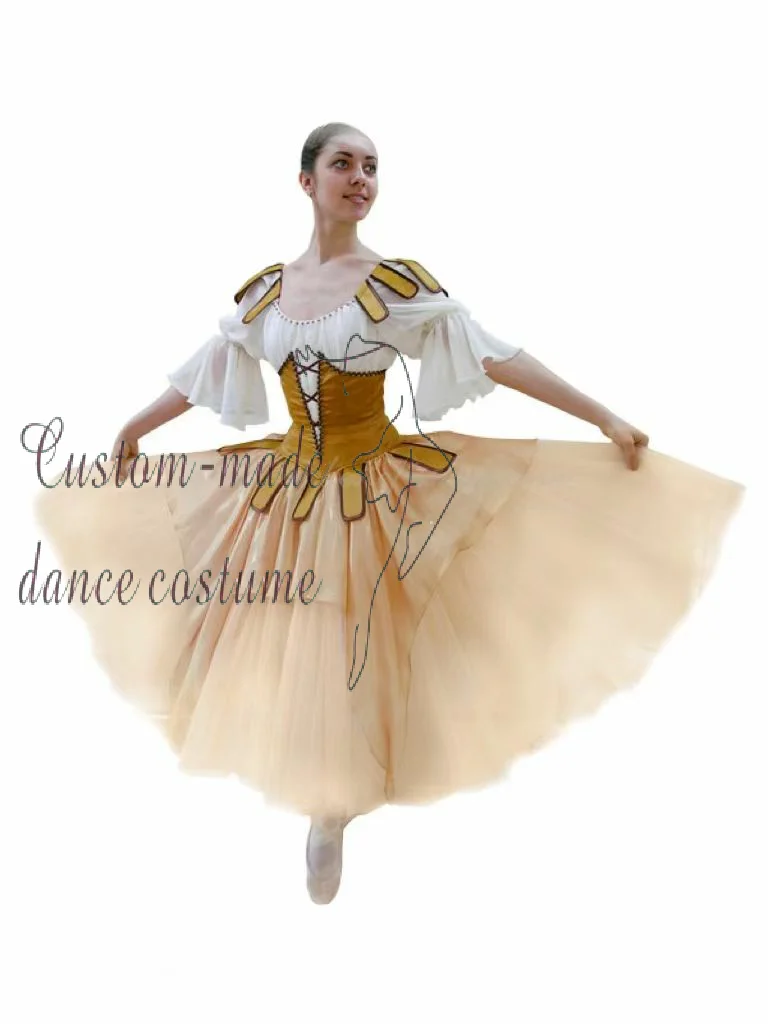 

High-end professional ballet TUTU palace style variations competition performance dress High-end custom adult women's costume