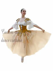 High-end professional ballet TUTU palace style variations competition performance dress High-end custom adult women's costume