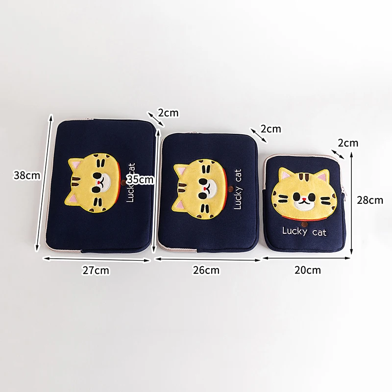 Bolsa prática para tablet para iPad Pro Samsung Xiaomi, capa resiliente para laptop de 11/13/15 polegadas para notebook Macbook Air 13.3.