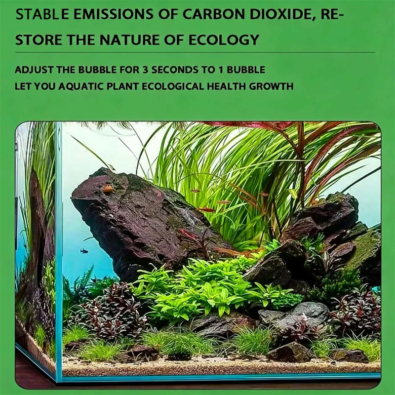 DIY Aquarium CO2-Reglersystem Elektromagnetisches Ventil Blasenzähler CO2-Steuerung Aquarien-Druckminderungsventil-Set – Detail 2