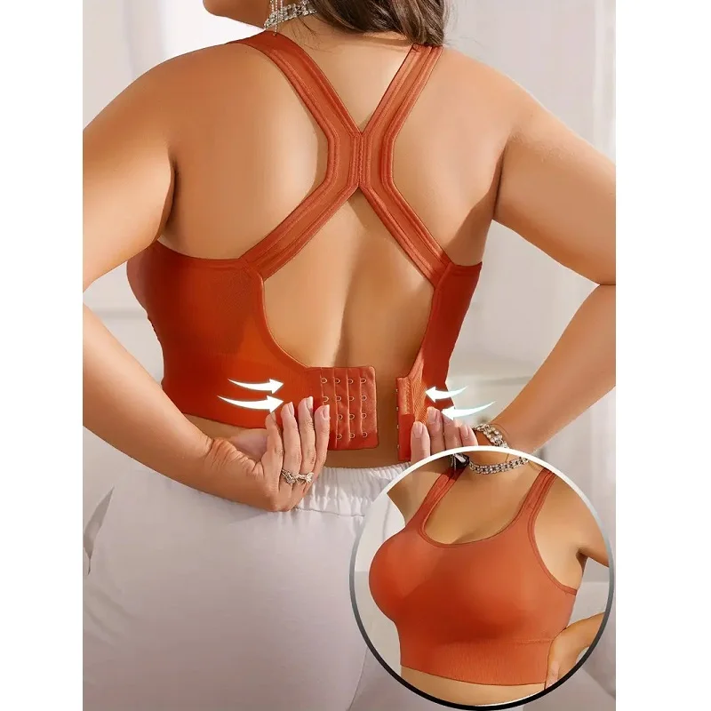 Sportbeha's voor dames Push-up schokabsorberende hardloopbeha Lagermaat Tankstijl Draadvrije Brasieres Para Mujer Bralette