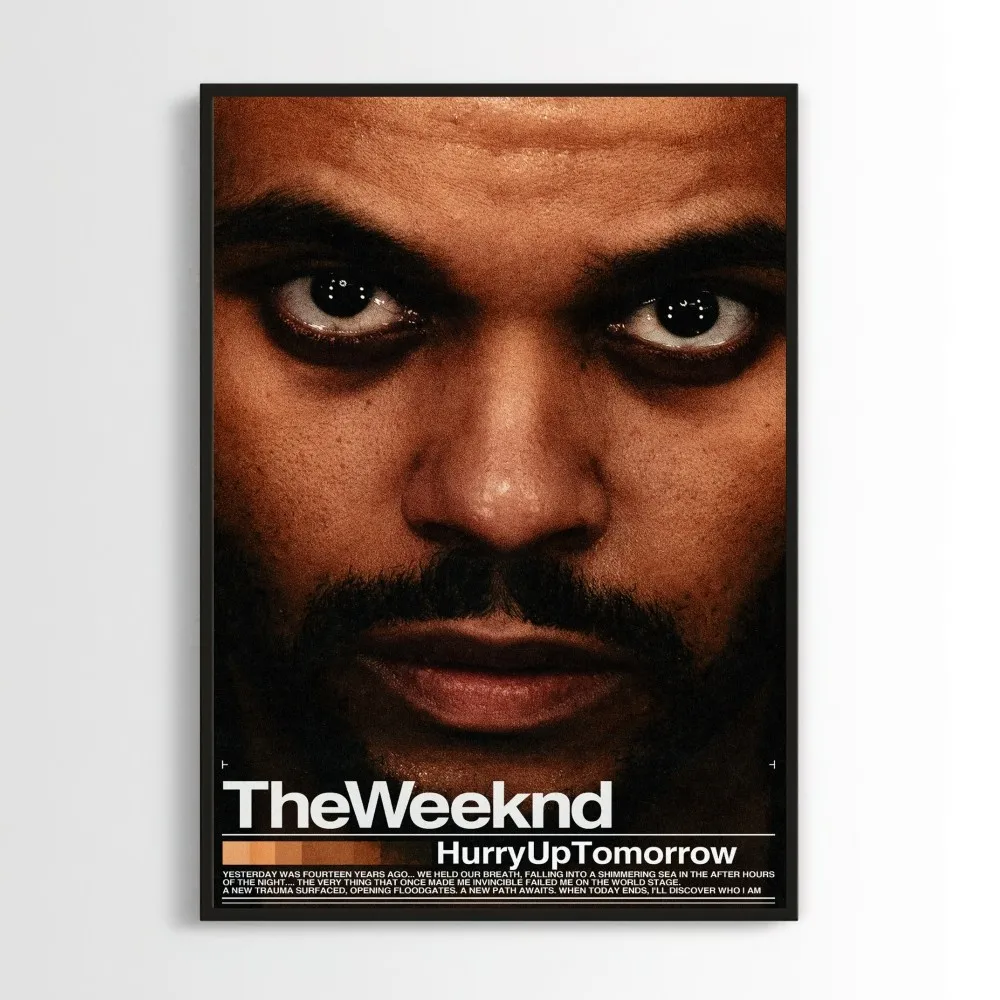 The Weeknd Hurry Up Tomorrow Poster Prints Wall Decals Sticker Pictures Living Room Home Decoration