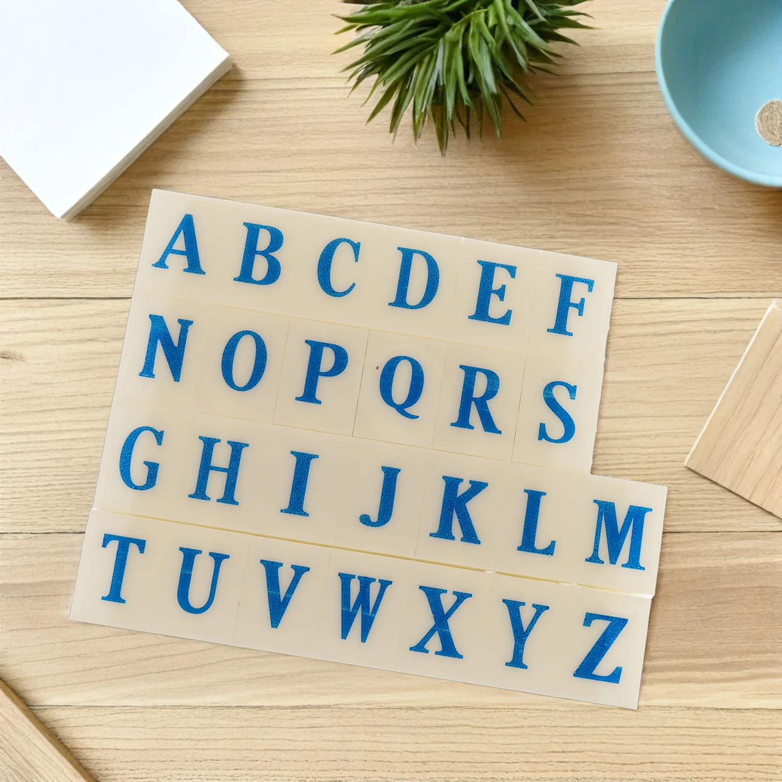 1 set di timbri alfabetici creativi staccabili kit di timbri per lettere minuscole per scrapbooking in ceramica di argilla fai da te e artigianato postale