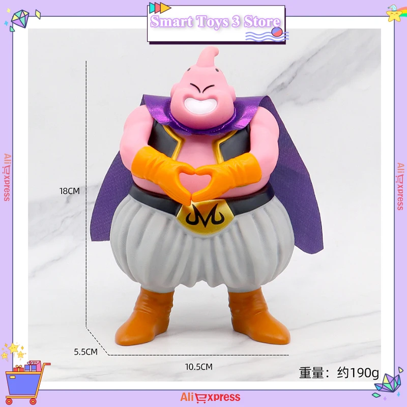 Anime Kawaii Majin Buu Dragon Ball Figures Majin Buu Action Figures Fat Buu Pvc Collection Statue Model Toys Boy Birthday Gift