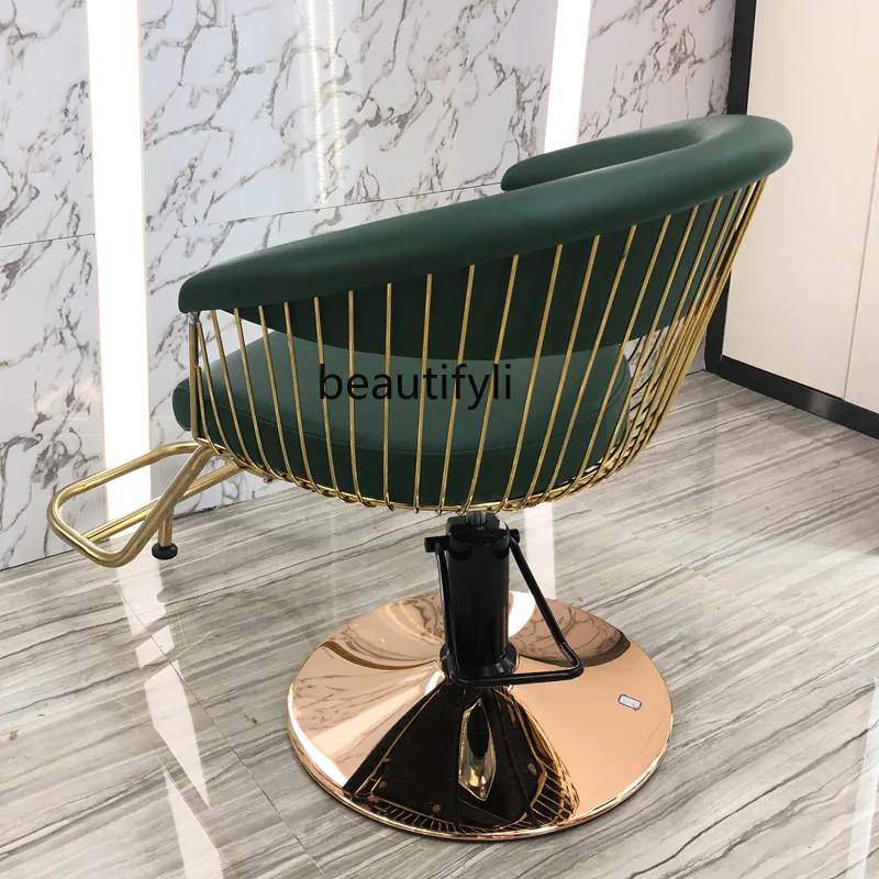 Barber Shop Chair Hair Cutting Stool New High-End Chair Barber Hot Dyeing Chair Salon Chair