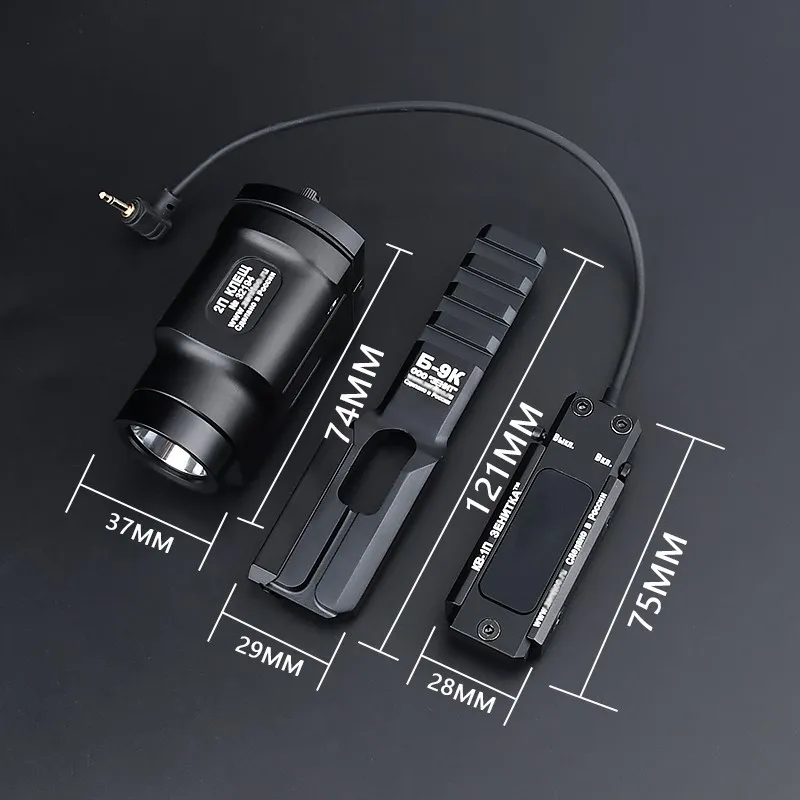Zenitco KLESCH 2P – Linterna táctica LED para rifle AK con riel 20mm - imagen 5