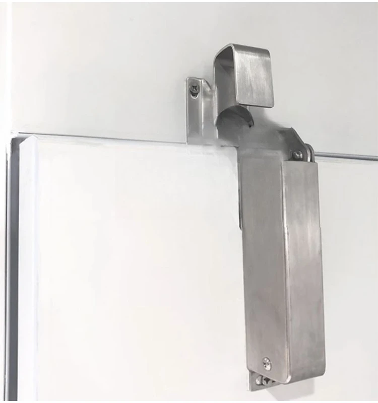 Freezer 1230 sliding door closed returner hydraulic stainless steel closer external opening automatic return lock