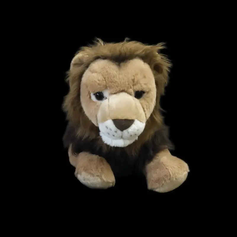 60cm Simulated Lion Plush Toy Doll Lion Doll Lifelike Animals Simulation Stuffed Doll Kawaii Toy Gifts