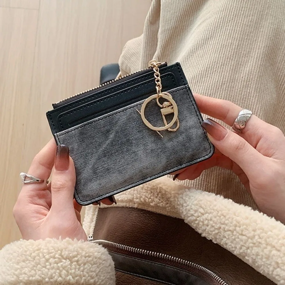 Causal PU Leather Woman Wallet Zipper Multi-card Slot Short Card Bag Coin Purse Multi-functional Cartoon Card Holder Daily