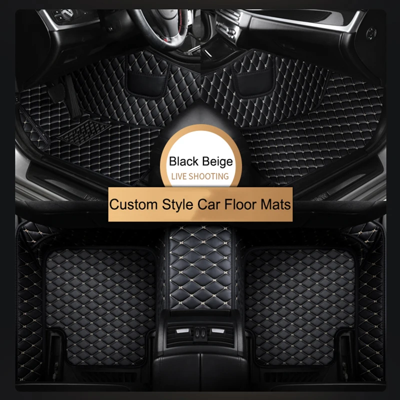 Custom Car Floor Mats for Maserati GranTurismo 2007-2011 Year Eco-friendly Leather Car Accessories Interior Details