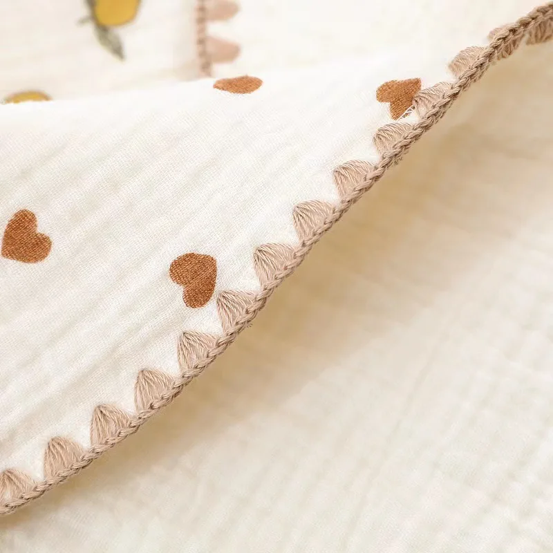 Newborn Baby 10-layer Cotton Gauze Flat Pillow Newborn Pillow Towel Baby Cloud Pillow Anti-vomiting Pillow