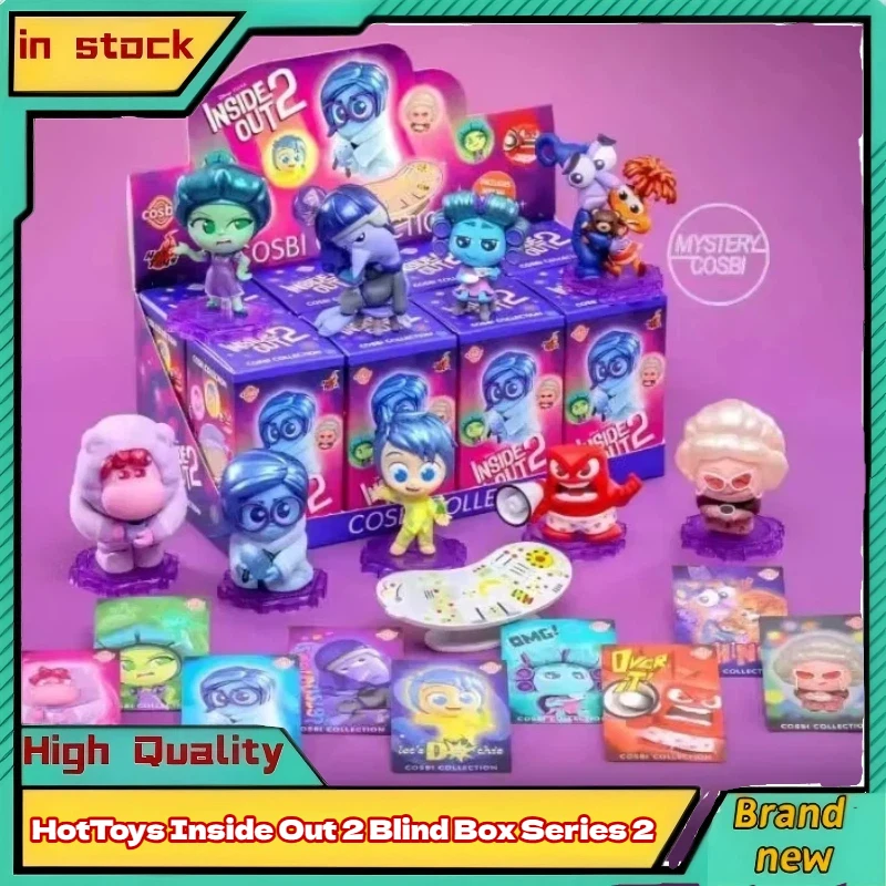 

Brand New Hottoys Inside Out 2 Blind Box Series 2 Cute Action Figure Movie Peripheral Collectible Doll Desktop Girl Gift