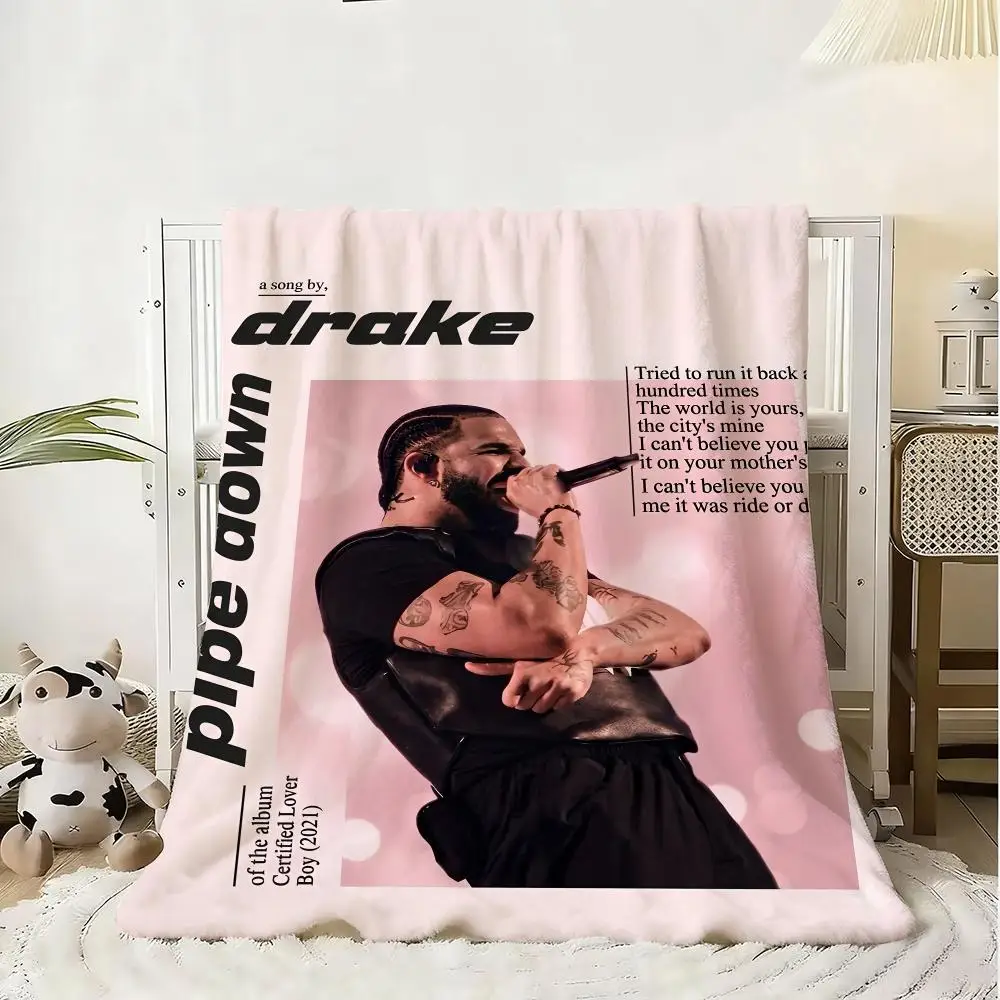 D-Drake Cloud Rap Trap Throw Flannel Fluffy Soft Blanket Warm Skin-Friendly Throw For Sofa Bed Office Nap Winter