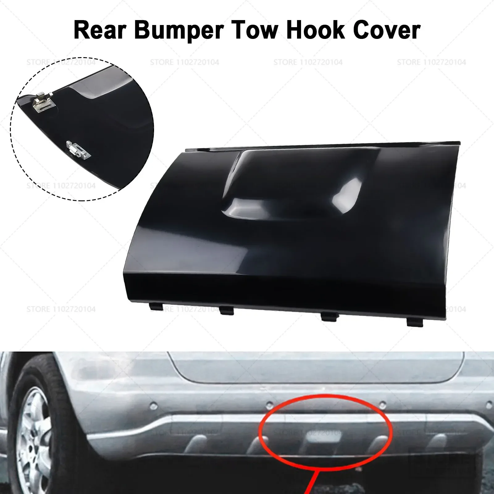 1pc Car Rear Bumper Tow Hook Cover A1638801105 for MERCEDES for Benz M CLASS W163 1998 1999 2000 2001 2002 2003 2004 2005