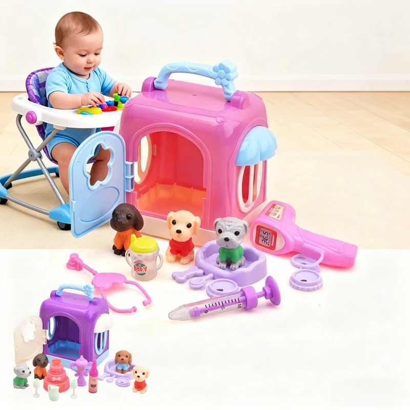 مجموعة ألعاب كلب لطيفة لعبة دمية كلب طفل لعبة مشهد لعبة ألغاز لعب تفاعلية بين الوالدين والطفل ألعاب تعليمية مبكرة هدايا للأطفال