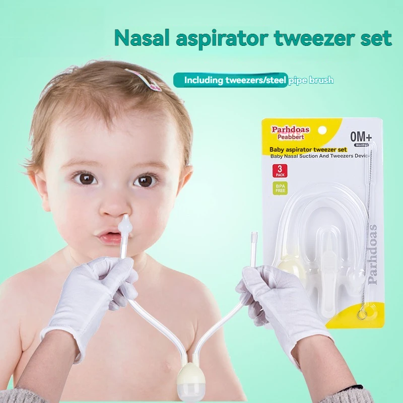 Ensemble de pincettes d'aspirateur Nasal d'aspiration de bouche de bébé, ensemble de produits de soins de congestion nasale Anti-reflux
