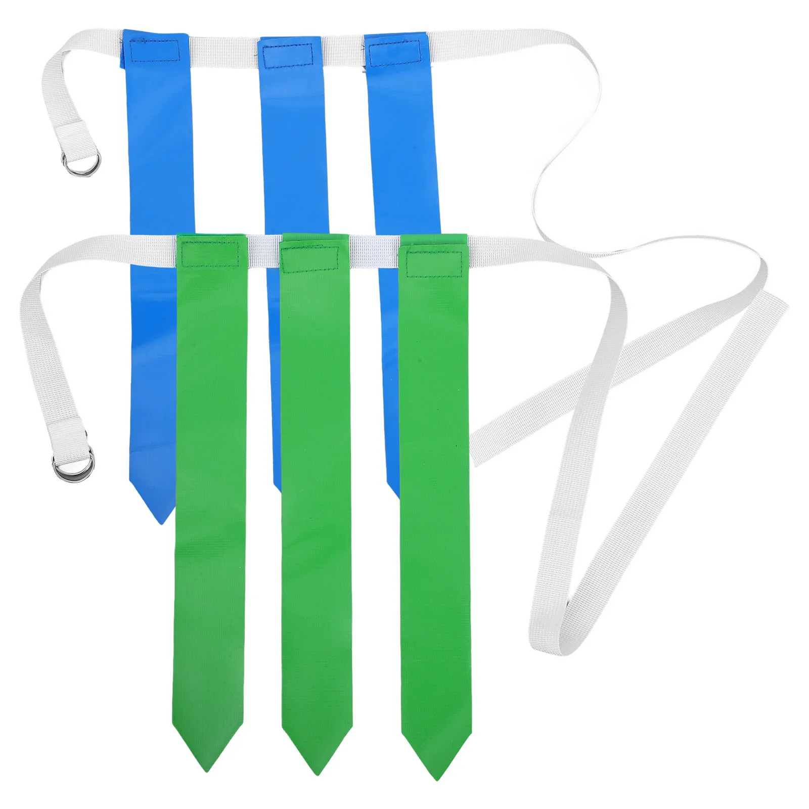 2Pcs Football Flag Belt Durable PP PVC Construction Safe Non-Odor Adjustable Fit for Youth Sports Football Training Belt