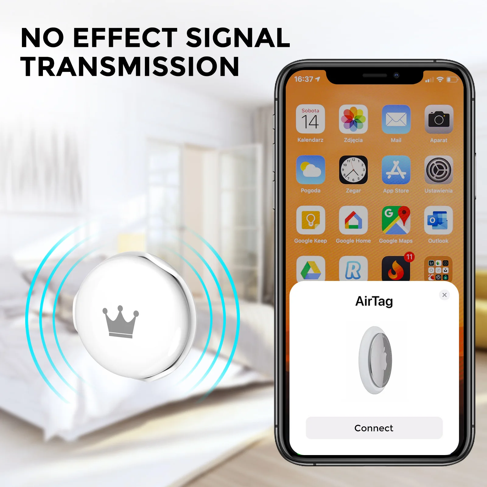 For AirTag ABS Hard Shell Protective Shell Clip Fixed Anti-loss Tracker Plastic Protective Shell